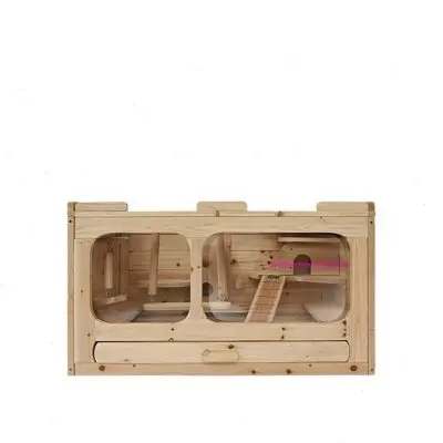 Hamster nest Solid wood Wooden hamster cage Small pet cage Avoidance ladder Pet toy
Hamster nest Solid wood Wooden hamster cage Small pet cage Avoidance ladder Pet toy