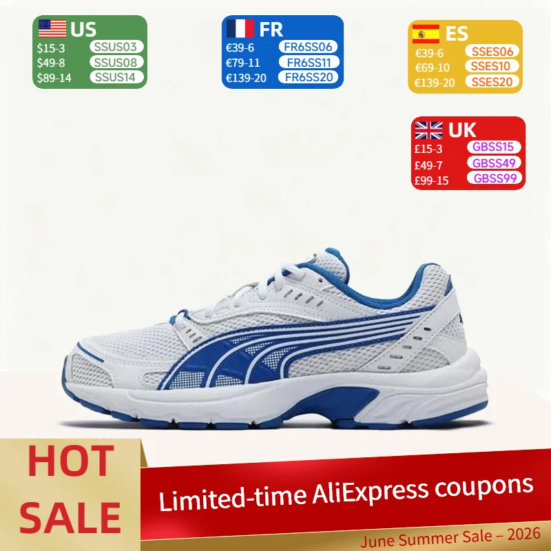 PUMA Axis: Stylish, Versatile, Durable, Lightweight, and Breathable Low-Top Running Shoes (Unisex) in White and Blue 368465-20
PUMA Axis: Stylish, Versatile, Durable, Lightweight, and Breathable Low-Top Running Shoes (Unisex) in White and Blue 368465-20