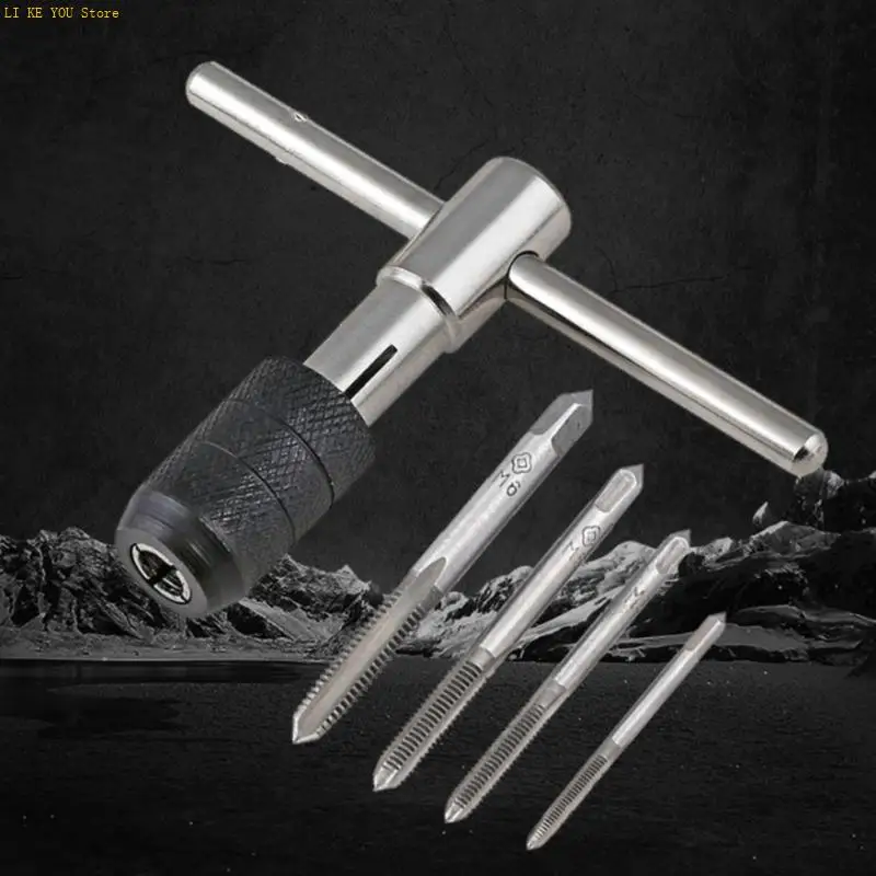 W3JE Metric Screw Tap Hand Taps Screw Hole Drill Bit Set Machine Thread Tap Hand Tool