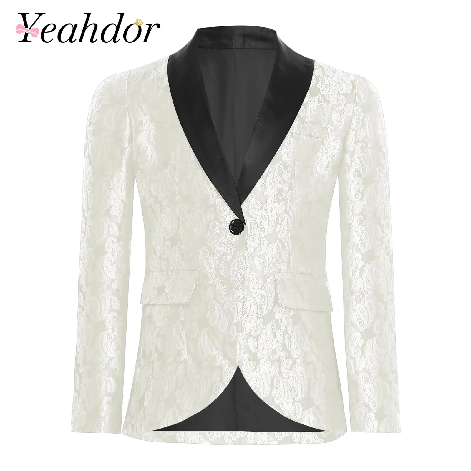 Boys Formal Dress Blazer Tuxedo Coat Lapel Suits Jakcet Color Block Classic Jacquard Wedding Blazers Coat Gentlemen Party Outfit
Boys Formal Dress Blazer Tuxedo Coat Lapel Suits Jakcet Color Block Classic Jacquard Wedding Blazers Coat Gentlemen Party Outfit
