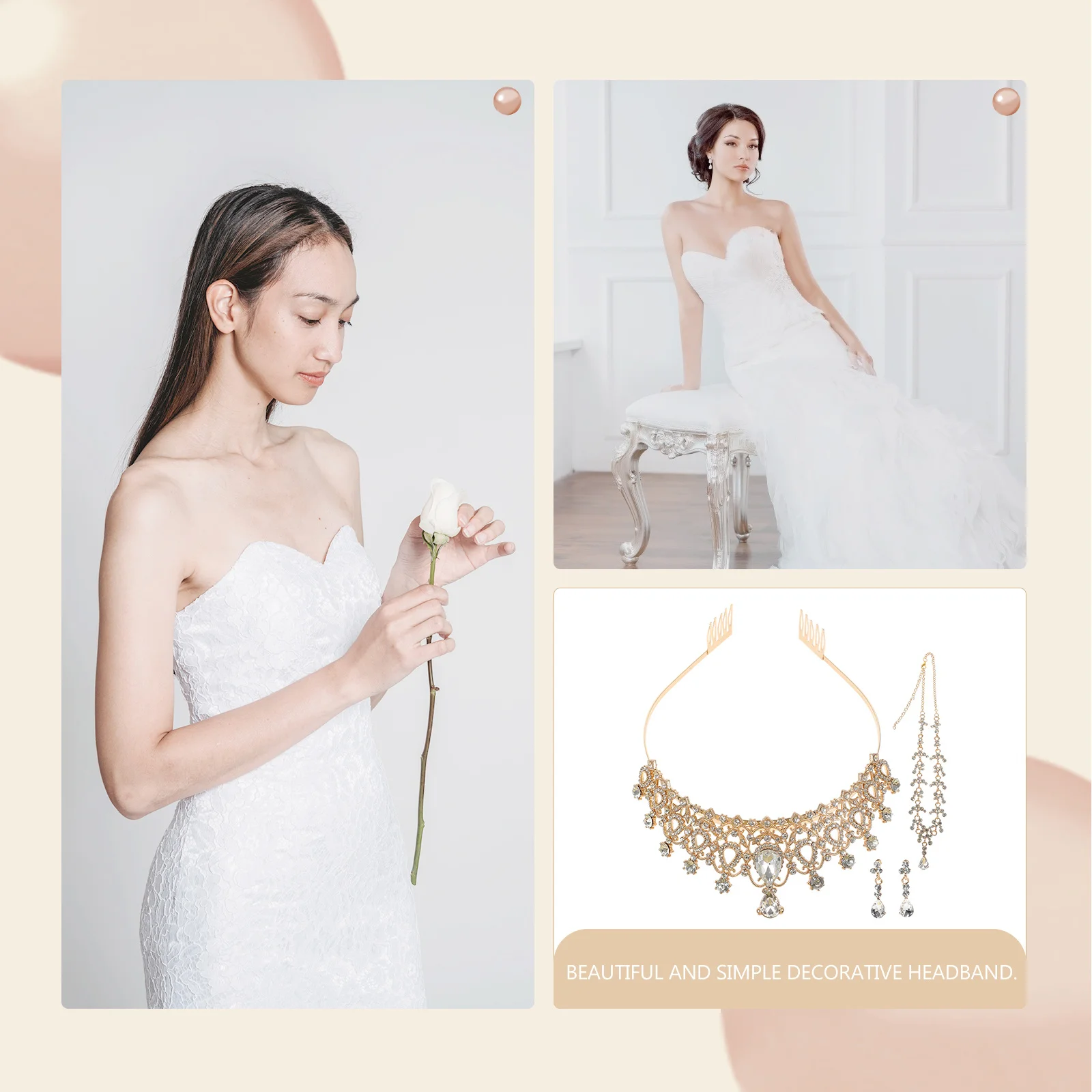 Bridal Necklace Earring Set Wedding Earrings Accessories Women Suit Dress Crowns for Bride Jewelry Grace
Bridal Necklace Earring Set Wedding Earrings Accessories Women Suit Dress Crowns for Bride Jewelry Grace