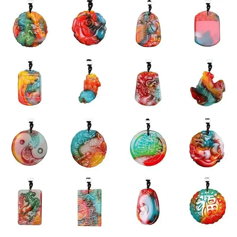 Colored Natural Jade Pendant Necklace Real Jewelry Agate Gemstone Lucky Amulet Charm Accessories Fashion Gift for Women Men
Colored Natural Jade Pendant Necklace Real Jewelry Agate Gemstone Lucky Amulet Charm Accessories Fashion Gift for Women Men