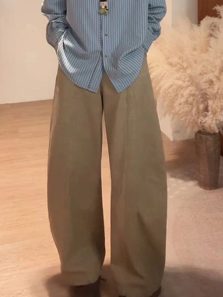 High Waist Straight Leg Pants Autumn Casual Women's Pure Color Simple Faion Trendy High Waist Elastic Waisand Loose Fit
High Waist Straight Leg Pants Autumn Casual Women's Pure Color Simple Faion Trendy High Waist Elastic Waisand Loose Fit
