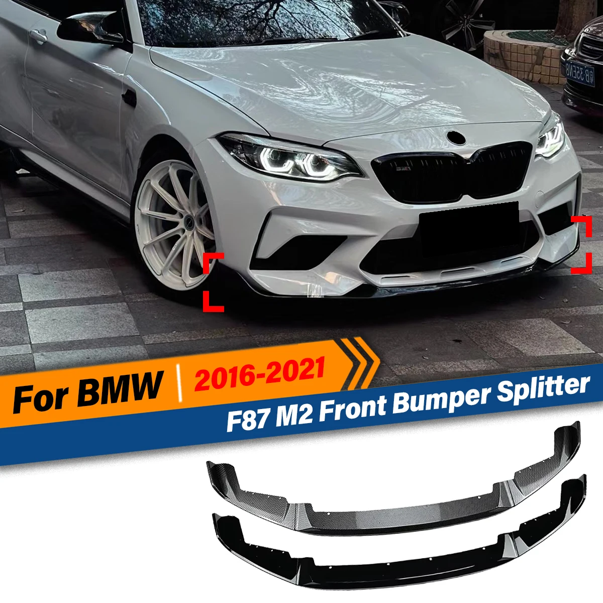 For BMW F87 M2 2016 2017 2018 2019 2020 2021 CS Style Front Bumper Splitter Lip Guard Protector Trim Exterior Accessores BodyKit
For BMW F87 M2 2016 2017 2018 2019 2020 2021 CS Style Front Bumper Splitter Lip Guard Protector Trim Exterior Accessores BodyKit