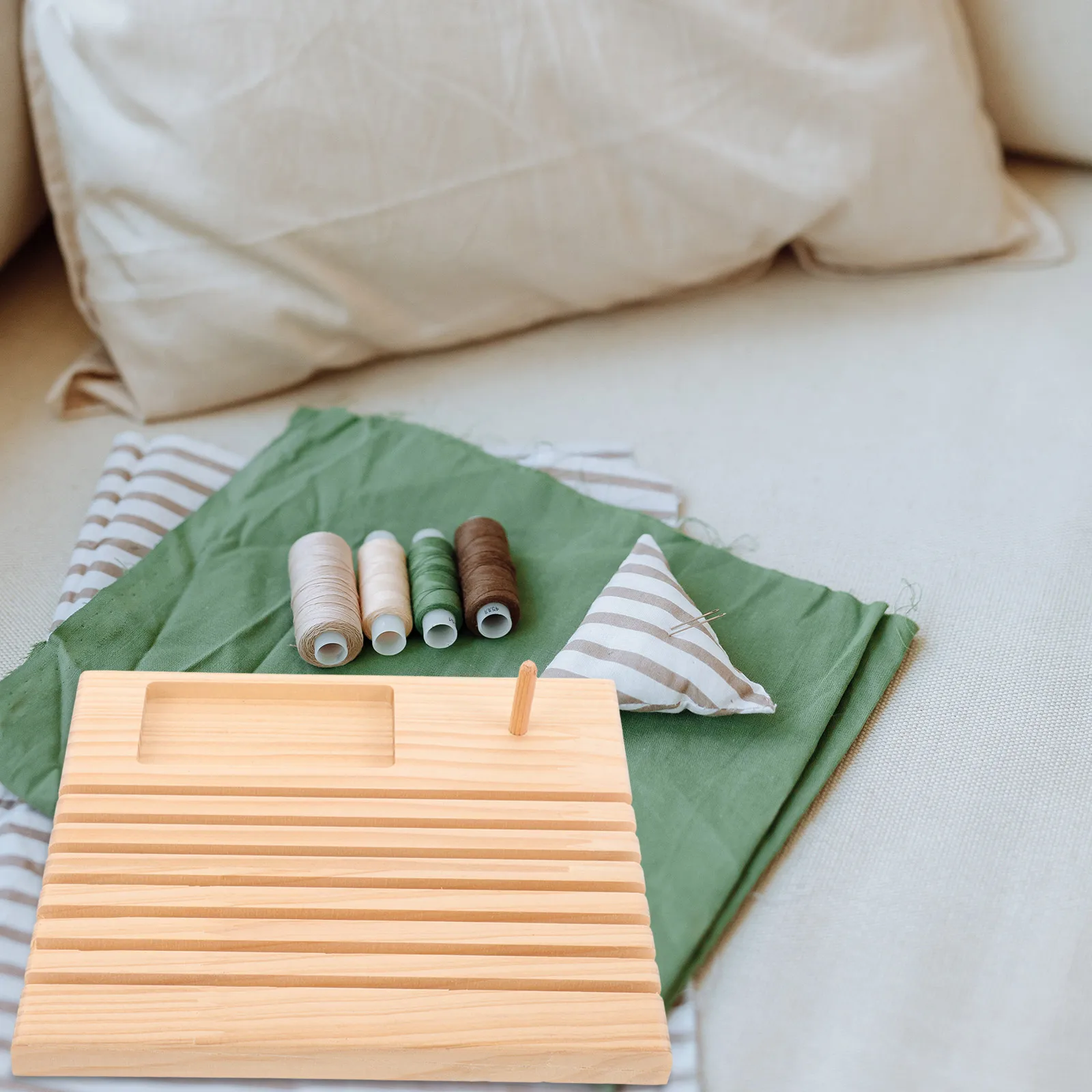 Durable Wooden Thread Holder Spool Sewing St Rack Storage Patchwork Household Tool Embroidery Quilting Knitting Accessories
Durable Wooden Thread Holder Spool Sewing St Rack Storage Patchwork Household Tool Embroidery Quilting Knitting Accessories