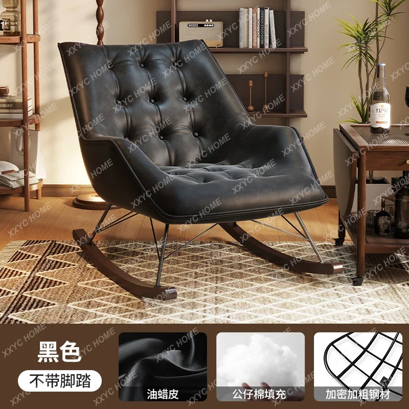 Household new Chinese recliner light luxury balcony leisure chair single happy chair living room retro lazy rocking chair
Household new Chinese recliner light luxury balcony leisure chair single happy chair living room retro lazy rocking chair