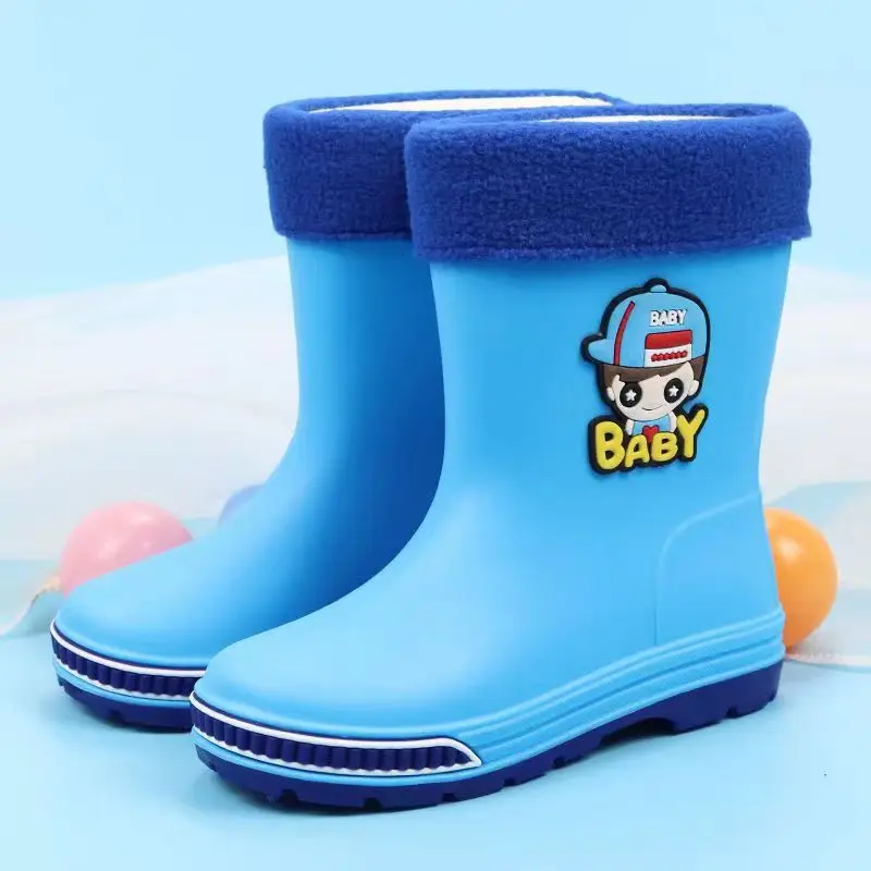 New Children's High Top Rain Shoes Boys And Girls Soft Bottom Non Slip Slip-On Detachable Cotton Cover Cartoon Water Shoe
New Children's High Top Rain Shoes Boys And Girls Soft Bottom Non Slip Slip-On Detachable Cotton Cover Cartoon Water Shoe