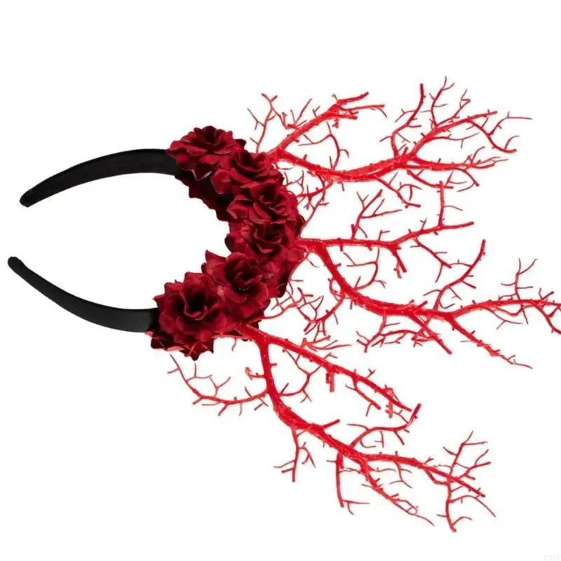 C71F Handmade Witch Cosplay Costume Rose Branch Halloween Party Role Play Headband
C71F Handmade Witch Cosplay Costume Rose Branch Halloween Party Role Play Headband