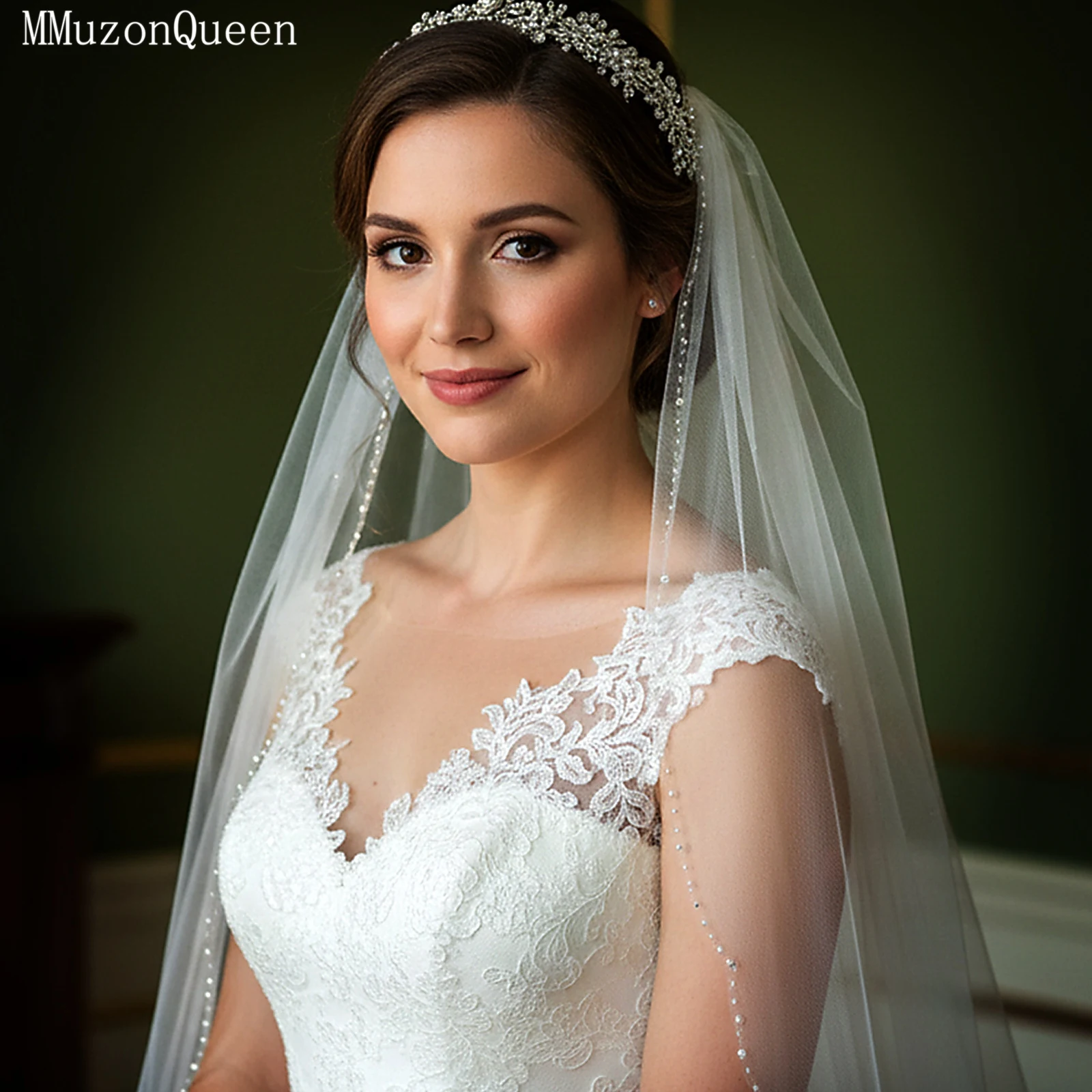 Свадебная фата TOPQUEEN Crystal Edge с кристаллами и бисером, модель V33, на заказ
Свадебная фата TOPQUEEN Crystal Edge с кристаллами и бисером, модель V33, на заказ