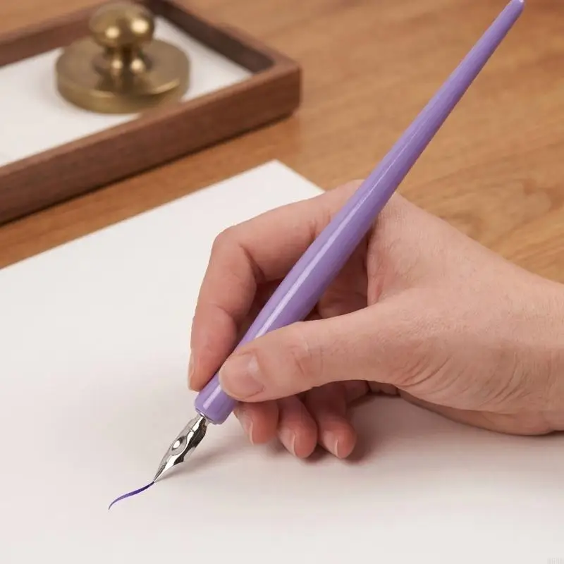 Elegant Fountain Pen Dip Pen With Stainless Steel Nib For Calligraphy And Art Perfect Gift For Writers And Students H8WD
Elegant Fountain Pen Dip Pen With Stainless Steel Nib For Calligraphy And Art Perfect Gift For Writers And Students H8WD