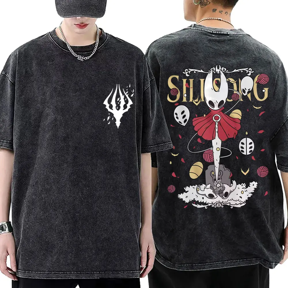 Washed Vintage Game Hollow Knight Graphic T Shirt Men Women Fashion Casual Oversized T-shirts Unisex High Quality Cotton T Shirt
Washed Vintage Game Hollow Knight Graphic T Shirt Men Women Fashion Casual Oversized T-shirts Unisex High Quality Cotton T Shirt