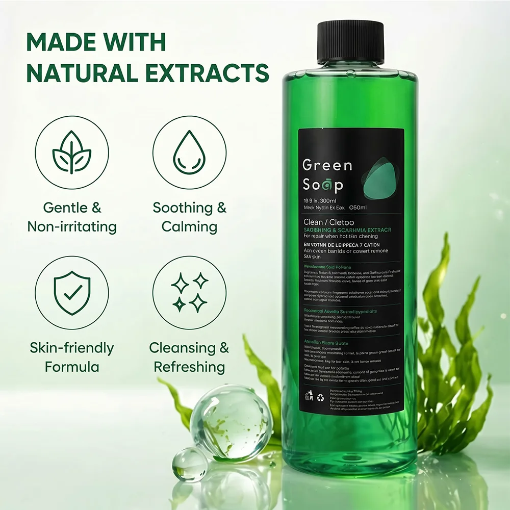 Tattoo Green Soap Gentle Cleansing Solution for Tattoo Care Natural Extract Calming & Soothing Formula for Artists & Beginners
Tattoo Green Soap Gentle Cleansing Solution for Tattoo Care Natural Extract Calming & Soothing Formula for Artists & Beginners