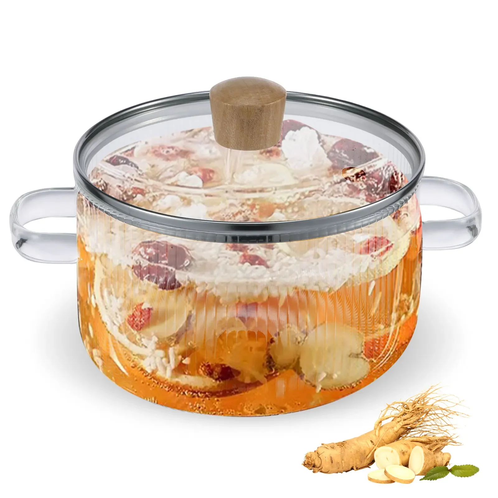 Glass Saucepan Clear Cooking Pot with Lid 1.6L Heat Resistant Glass Soup Pot Dual Handles Glass Saucepan Kitchen Cooking Tools
Glass Saucepan Clear Cooking Pot with Lid 1.6L Heat Resistant Glass Soup Pot Dual Handles Glass Saucepan Kitchen Cooking Tools