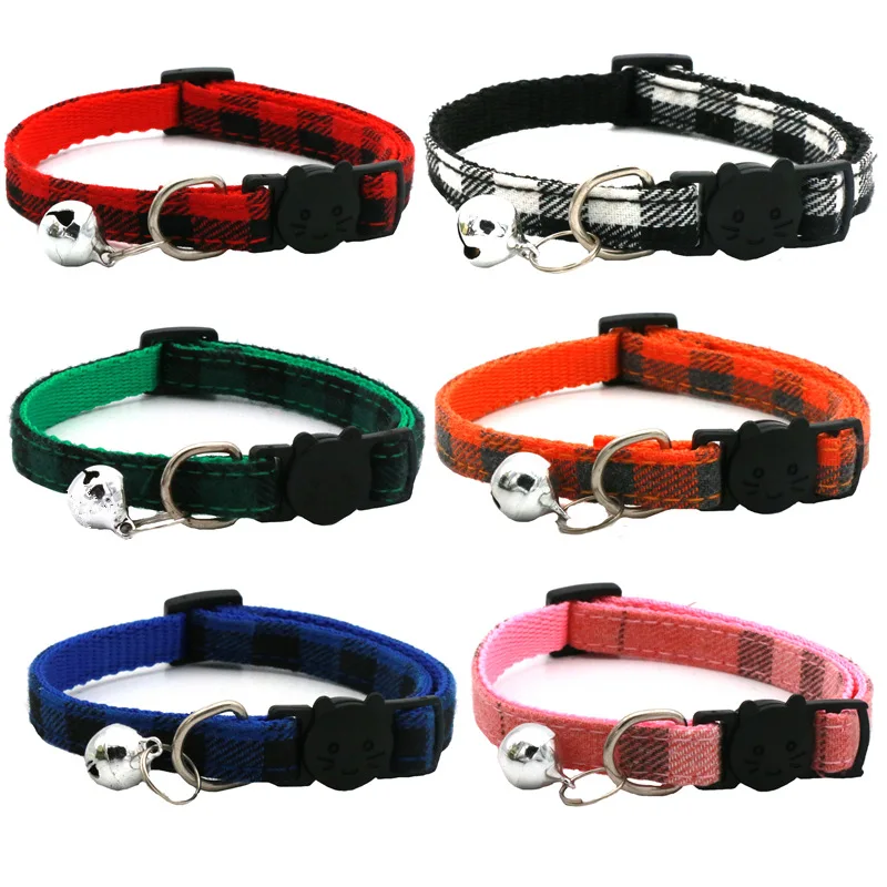 New British Plaid Pet Cat Dog Collar Color Plaid Cat with Pet Products Manufacturer Hot Sale Bell Collar
New British Plaid Pet Cat Dog Collar Color Plaid Cat with Pet Products Manufacturer Hot Sale Bell Collar