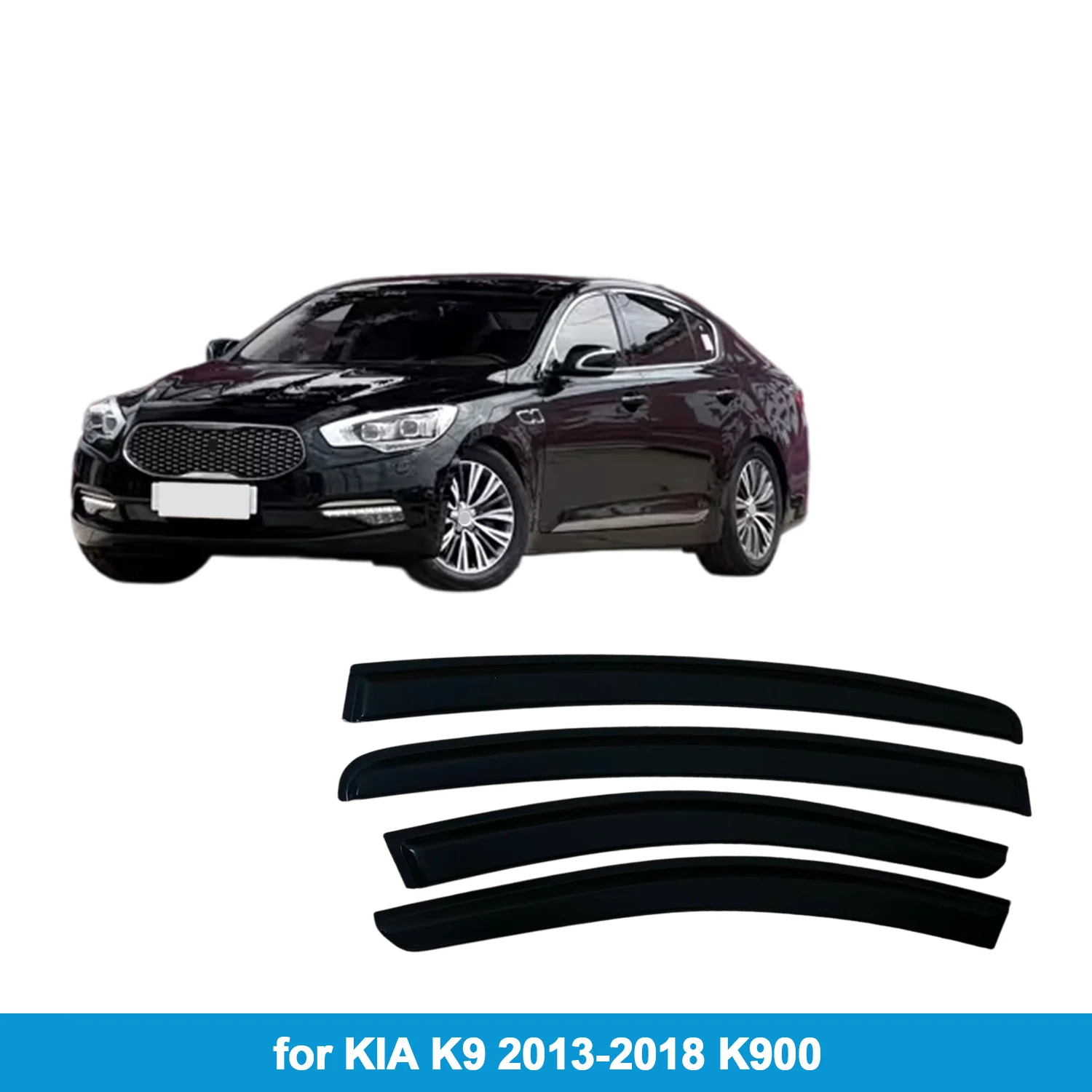 Window Visor for KIA K9 2013-2018 K900 Rain Guard Side Vent Deflector Weathershield Outside-Mount Tape On
Window Visor for KIA K9 2013-2018 K900 Rain Guard Side Vent Deflector Weathershield Outside-Mount Tape On