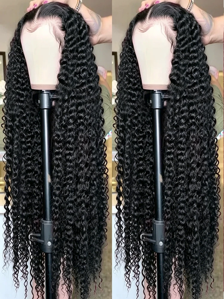 50 Inch Deep Wave Lace Front Wigs 300% High Density HD Transparent Lace Front Human Hair Wigs 13x4 13x6 Brazilian Pre Plucked Curly Human Hair Wig For Black Women Natural Baby Hair Around Hairline
50 Inch Deep Wave Lace Front Wigs 300% High Density HD Transparent Lace Front Human Hair Wigs 13x4 13x6 Brazilian Pre Plucked Curly Human Hair Wig For Black Women Natural Baby Hair Around Hairline 