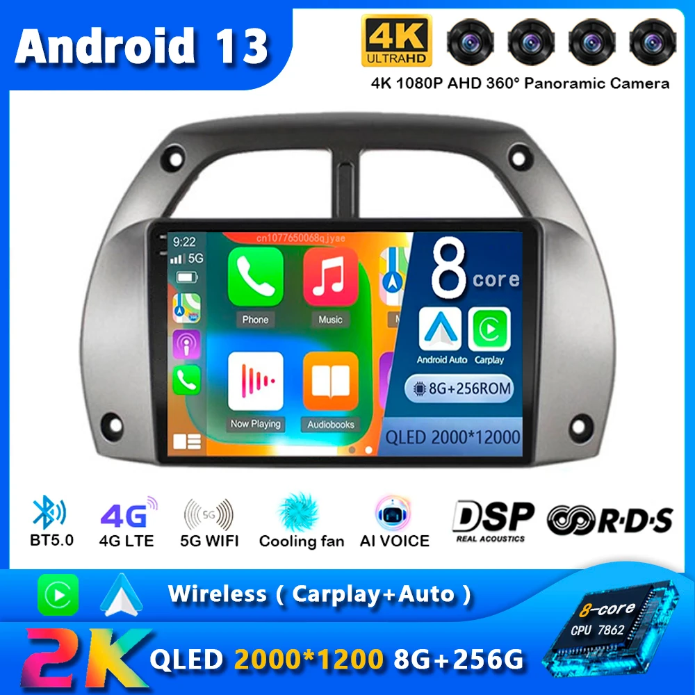 Android 13 wireless Carplay Auto Car Radio for Toyota RAV4 2001 - 2006 Navigation GPS Multimedia Player Stereo video wifi+4G BT
Android 13 wireless Carplay Auto Car Radio for Toyota RAV4 2001 - 2006 Navigation GPS Multimedia Player Stereo video wifi+4G BT