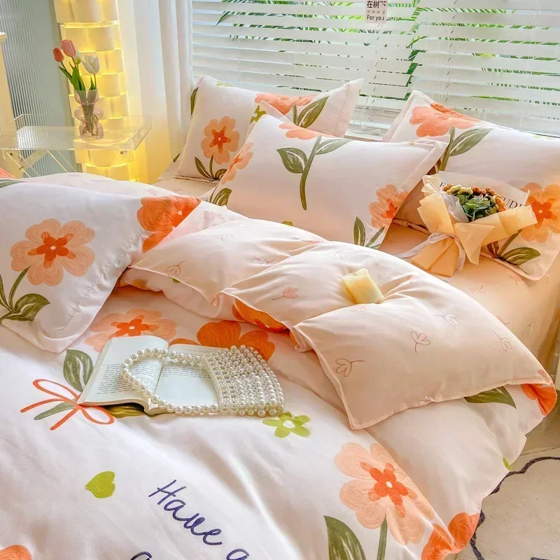 Autumn Winter Bedding Set For Kids Girls Cute Skin-friendly Cotton Bed Sheets Set With Pillows Case Twill Queen King Duvet Cover
Autumn Winter Bedding Set For Kids Girls Cute Skin-friendly Cotton Bed Sheets Set With Pillows Case Twill Queen King Duvet Cover
