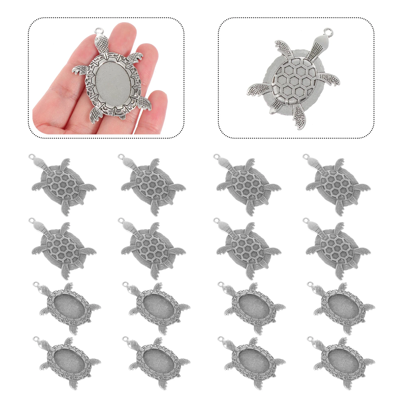 20 Pcs Turtle Base Necklace Pendant Blanks for Jewelry Making Trays Sea turtle Bezel DIY Material
20 Pcs Turtle Base Necklace Pendant Blanks for Jewelry Making Trays Sea turtle Bezel DIY Material