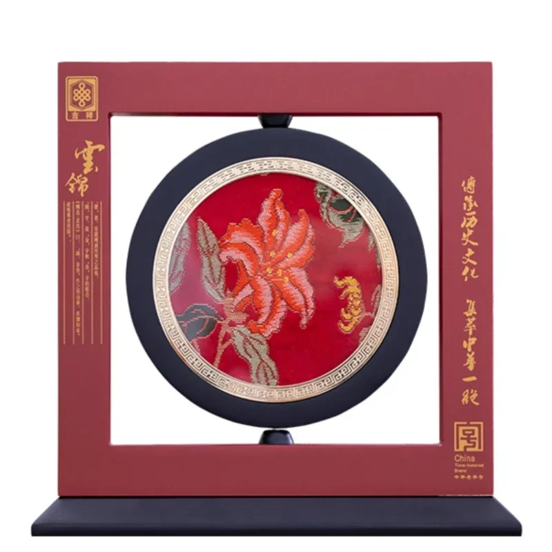 Chinese Yuanxian embroidery Suzhou embroidery table handicraft ornament gift box
Chinese Yuanxian embroidery Suzhou embroidery table handicraft ornament gift box