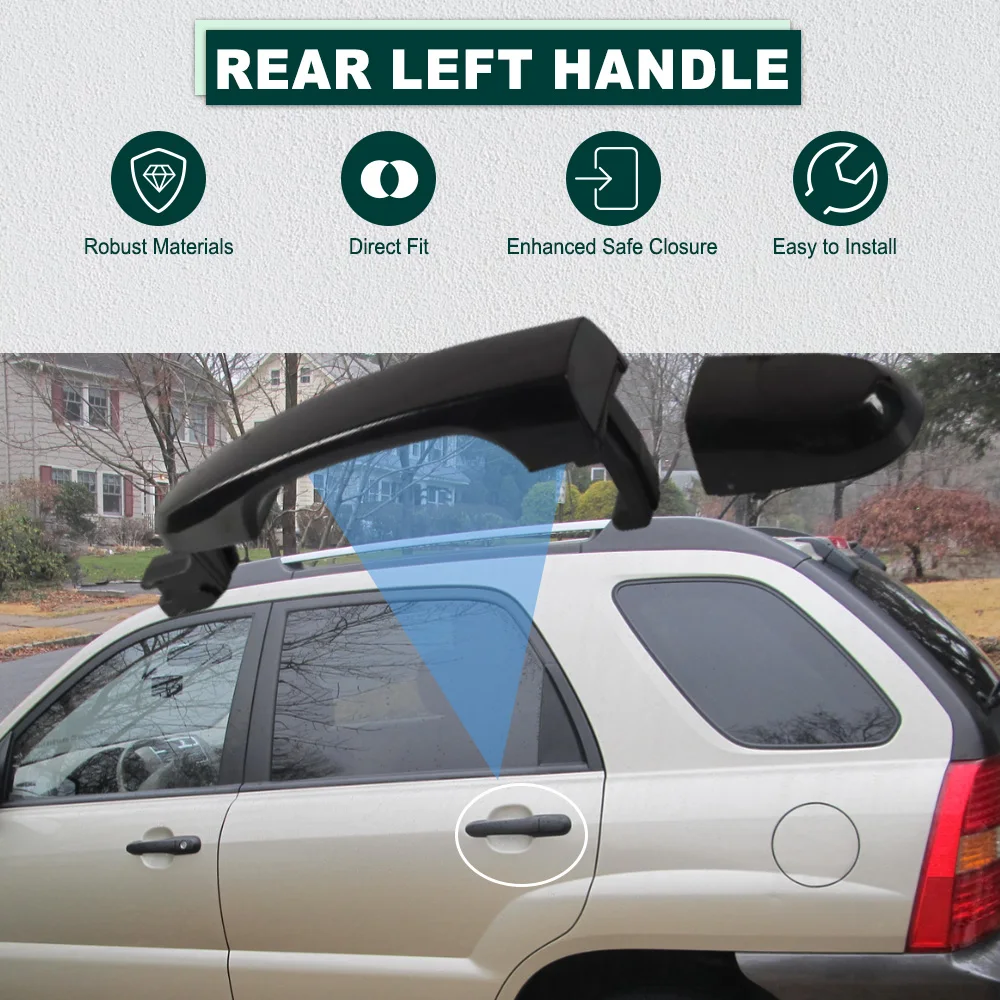 Car Exterior Outside Door Handle Front Rear Left Right for Kia Sportage 2005 2006 2007 2008 2009 2010 Left Hand Drive 826511F010
Car Exterior Outside Door Handle Front Rear Left Right for Kia Sportage 2005 2006 2007 2008 2009 2010 Left Hand Drive 826511F010