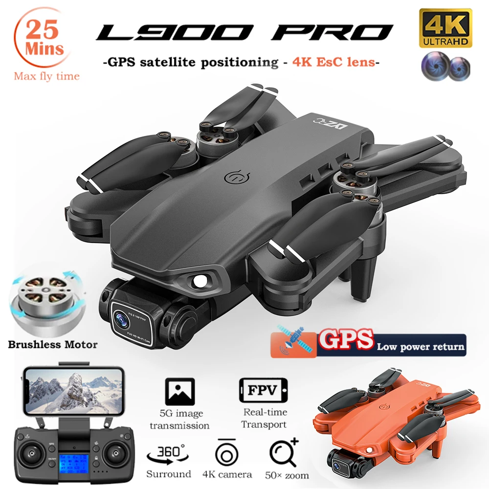 L900 Pro GPS Дрон 4K HD Камера Профессиональная аэрофотосъемка Дрон 5G WiFi Бесщеточный двигатель 7,4 В 2200 мАч RC Квадрокоптер Игрушки
L900 Pro GPS Дрон 4K HD Камера Профессиональная аэрофотосъемка Дрон 5G WiFi Бесщеточный двигатель 7,4 В 2200 мАч RC Квадрокоптер Игрушки