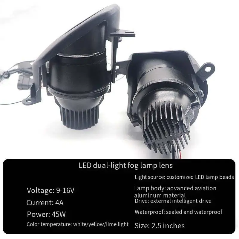 Enhance Visibility for 2007-2016 Audi Q7 with 2.5 Inch Bi LED Fog Light Projector Lens 3 Color 12V 45W Car Fog Lamp Retrofit
Enhance Visibility for 2007-2016 Audi Q7 with 2.5 Inch Bi LED Fog Light Projector Lens 3 Color 12V 45W Car Fog Lamp Retrofit