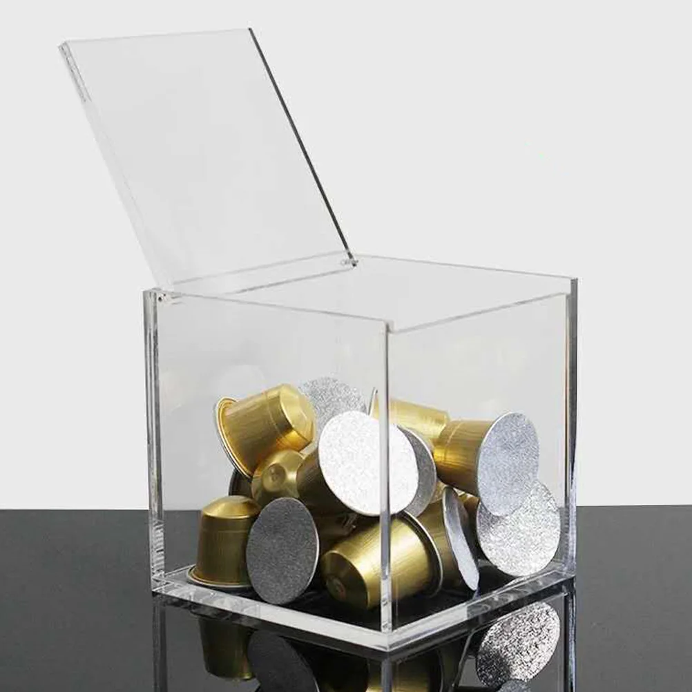 Dustproof Storage Box Transparent Acrylic Desktop ganizer Rack Coffee Capsules Sundries Holder Jewelry Storage Premium Material
Dustproof Storage Box Transparent Acrylic Desktop ganizer Rack Coffee Capsules Sundries Holder Jewelry Storage Premium Material