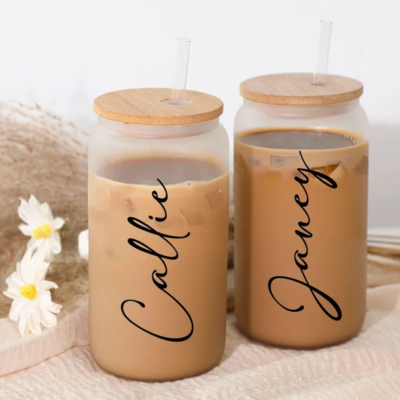 Custom Bridesmaid Proposal Future Mrs Glass Cup Personalized Frosted Glass Tumbler Maid Of Honor Gifts Bamboo Lid Coffee Cup
Custom Bridesmaid Proposal Future Mrs Glass Cup Personalized Frosted Glass Tumbler Maid Of Honor Gifts Bamboo Lid Coffee Cup