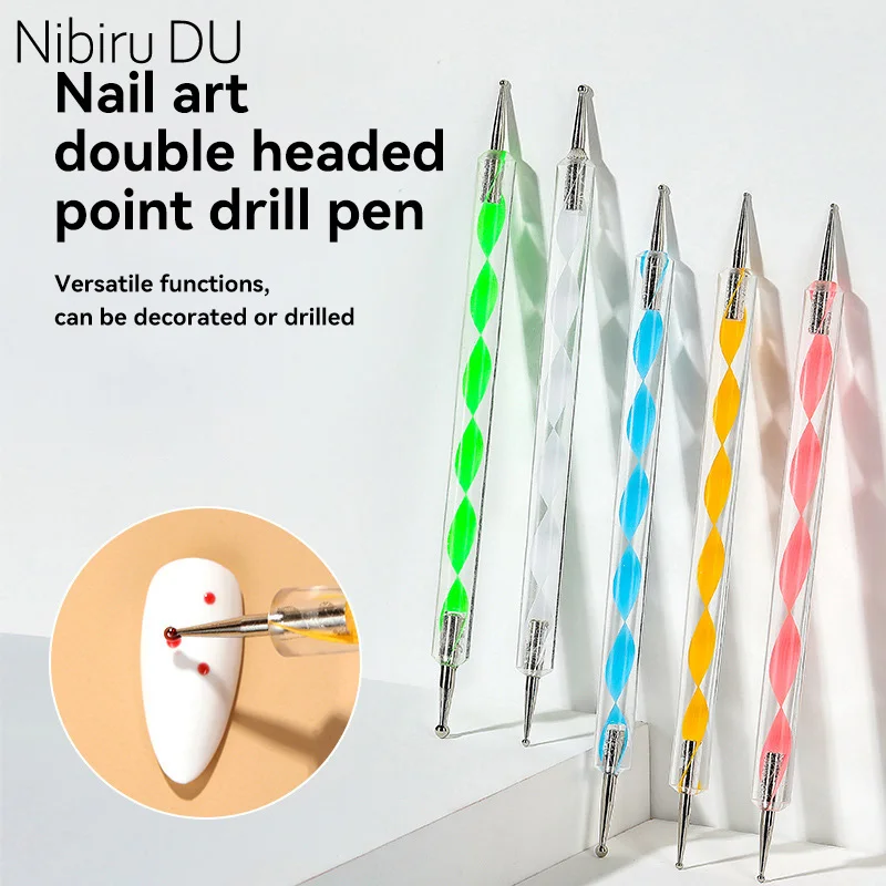 5pcs Nail Art Point Pen Double Head Dotting Wax Pen Rhinestones Gem Picking Picker Manicure Drill Pencil Crystal Handle Tool
5pcs Nail Art Point Pen Double Head Dotting Wax Pen Rhinestones Gem Picking Picker Manicure Drill Pencil Crystal Handle Tool