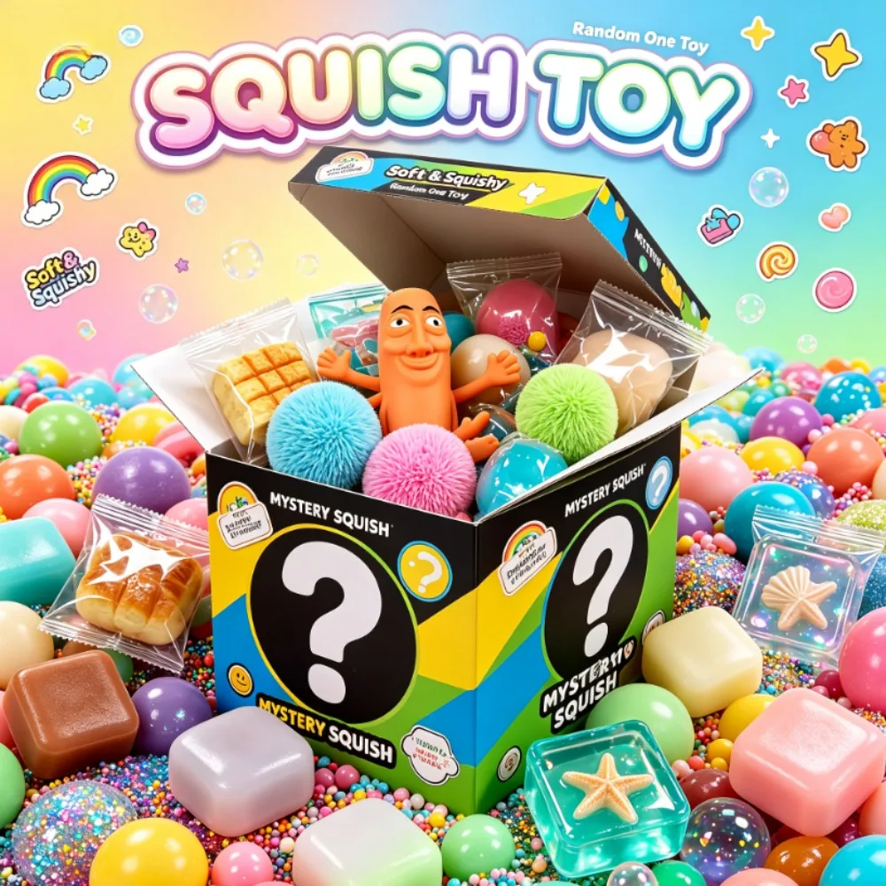 More Than 100 Varieties Cartoon Squishy Blind Box, Random Mixed Slow Rebound Squeeze Toy, Soft Aesthetic Stress Relief Desktop Collectible For Adults
More Than 100 Varieties Cartoon Squishy Blind Box, Random Mixed Slow Rebound Squeeze Toy, Soft Aesthetic Stress Relief Desktop Collectible For Adults