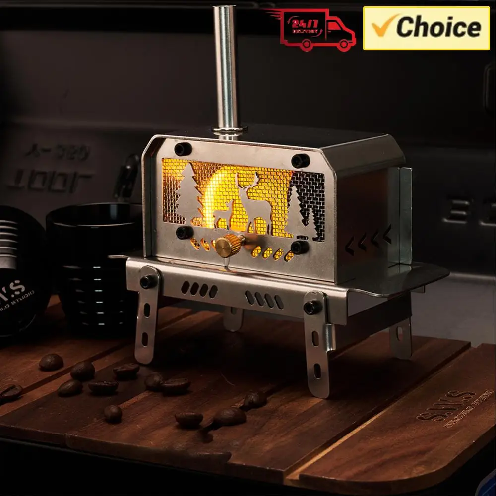 Мини-печь для палатки с дымоходом, уличная дровяная печь из нержавеющей стали для походов и рыбалки
Мини-печь для палатки с дымоходом, уличная дровяная печь из нержавеющей стали для походов и рыбалки