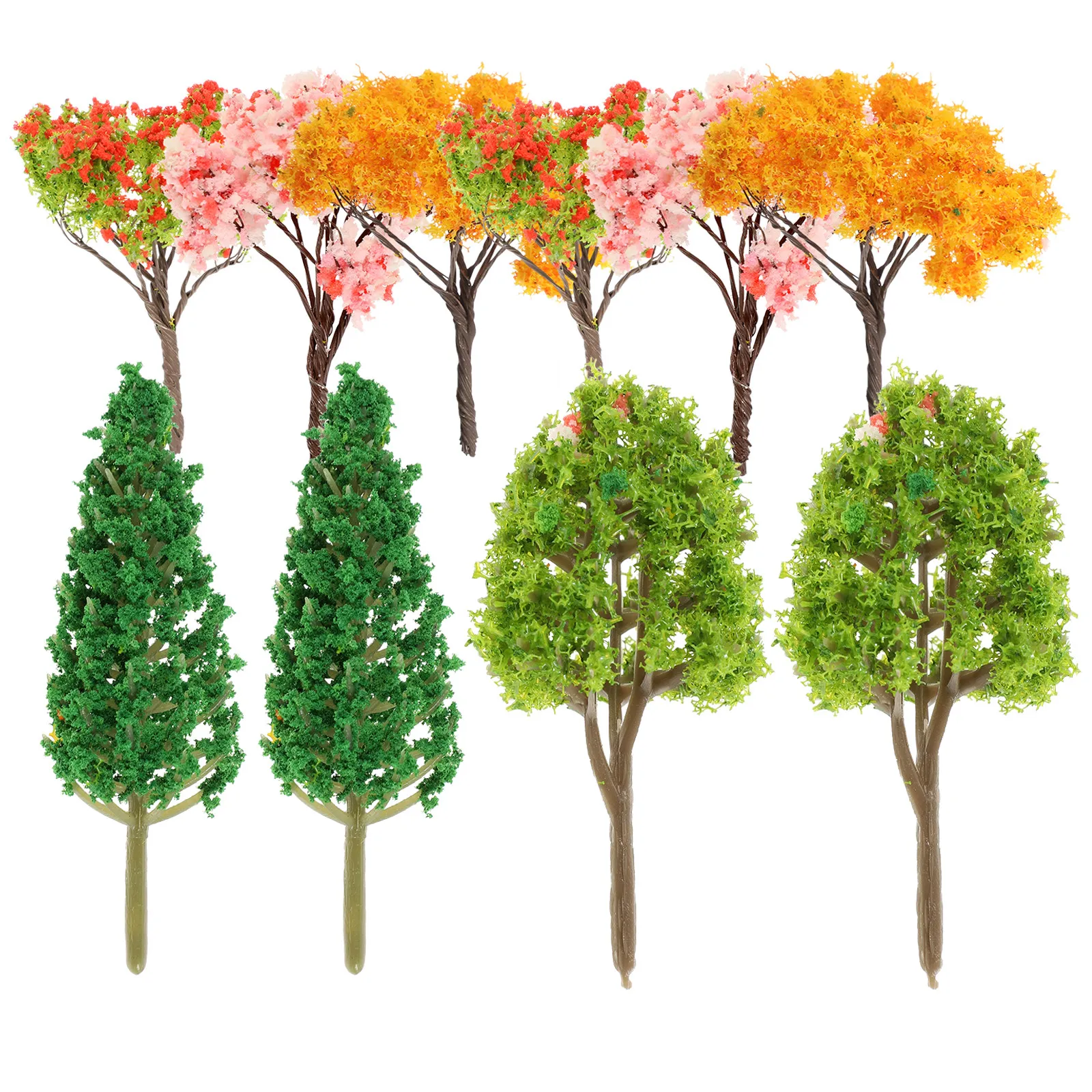 10Pcs Miniature Plastic Trees for DIY Landscape Decoration Lifelike Green Scenery Tree Models for Train Track Architectural Sand
10Pcs Miniature Plastic Trees for DIY Landscape Decoration Lifelike Green Scenery Tree Models for Train Track Architectural Sand