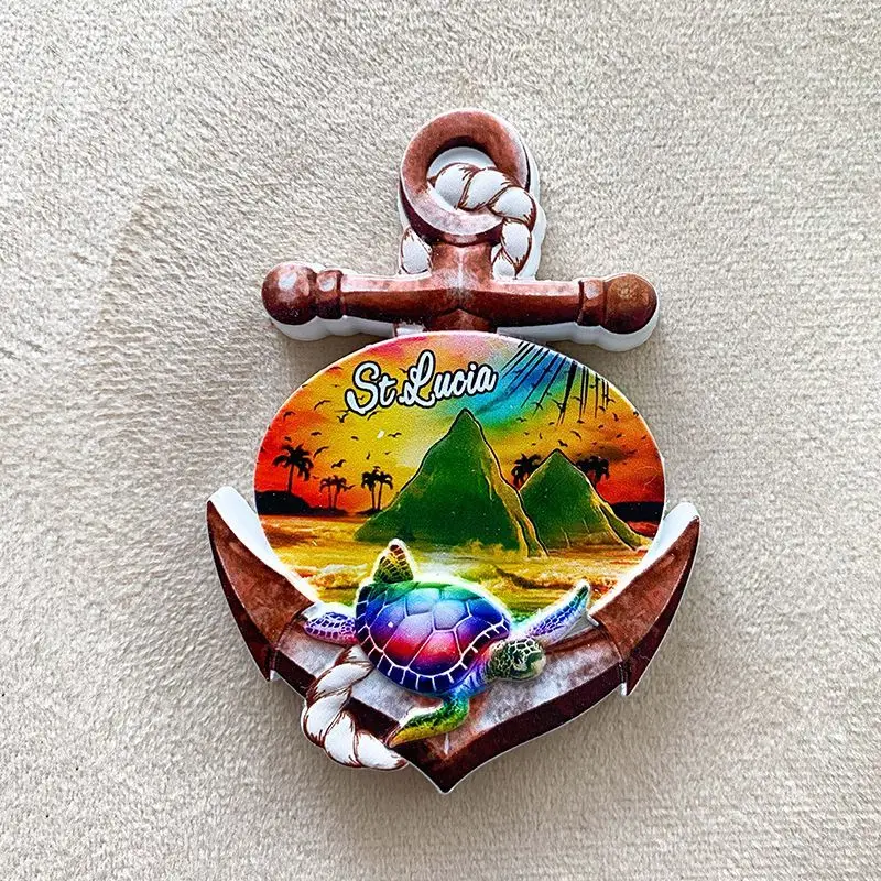 Saint Lucia Creative Anchor Fridge Magnet Personalized 3D High-Value Travel Souvenir Unique Gift
Saint Lucia Creative Anchor Fridge Magnet Personalized 3D High-Value Travel Souvenir Unique Gift