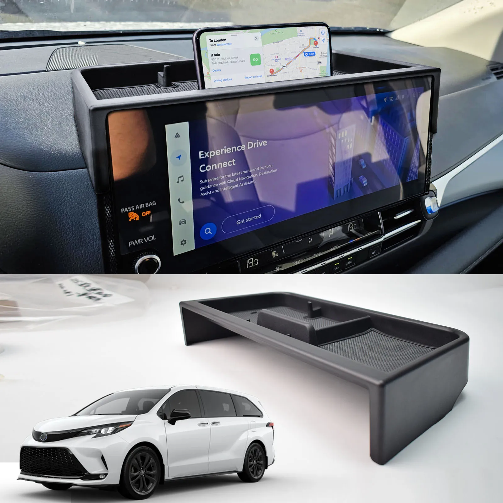 For Toyota Sienna 2025 XLE/XSE/Limited/Platinum Center Console Dashboard Box 12.3-Inch Behind Screen Dash Boar Organizer Tray
For Toyota Sienna 2025 XLE/XSE/Limited/Platinum Center Console Dashboard Box 12.3-Inch Behind Screen Dash Boar Organizer Tray