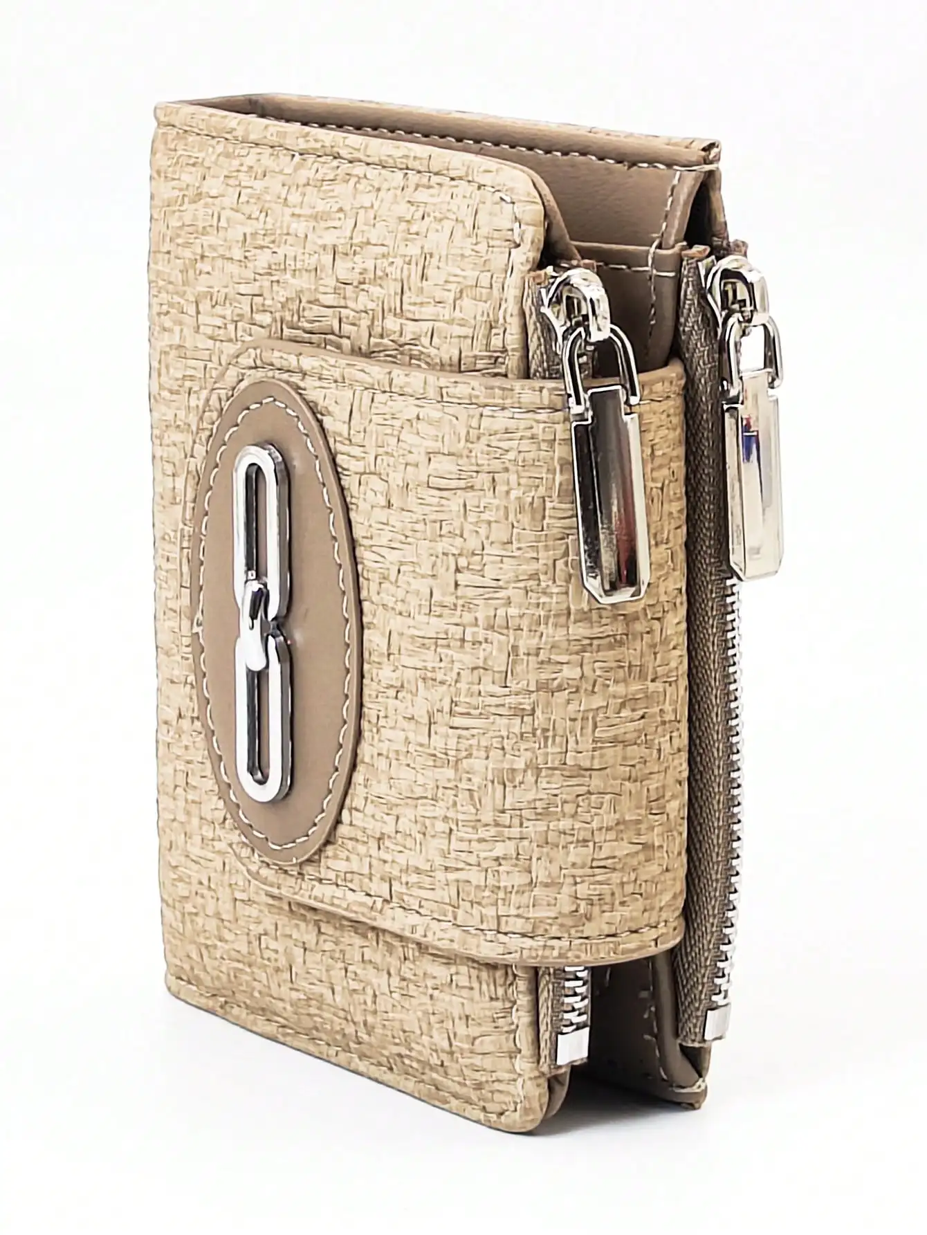 Women's Short Wallet Woven Texture Soft Refined PU Wallet Fashion Snap Closure Dual Zipper Large Capacity Multi-Function Wallet
Women's Short Wallet Woven Texture Soft Refined PU Wallet Fashion Snap Closure Dual Zipper Large Capacity Multi-Function Wallet