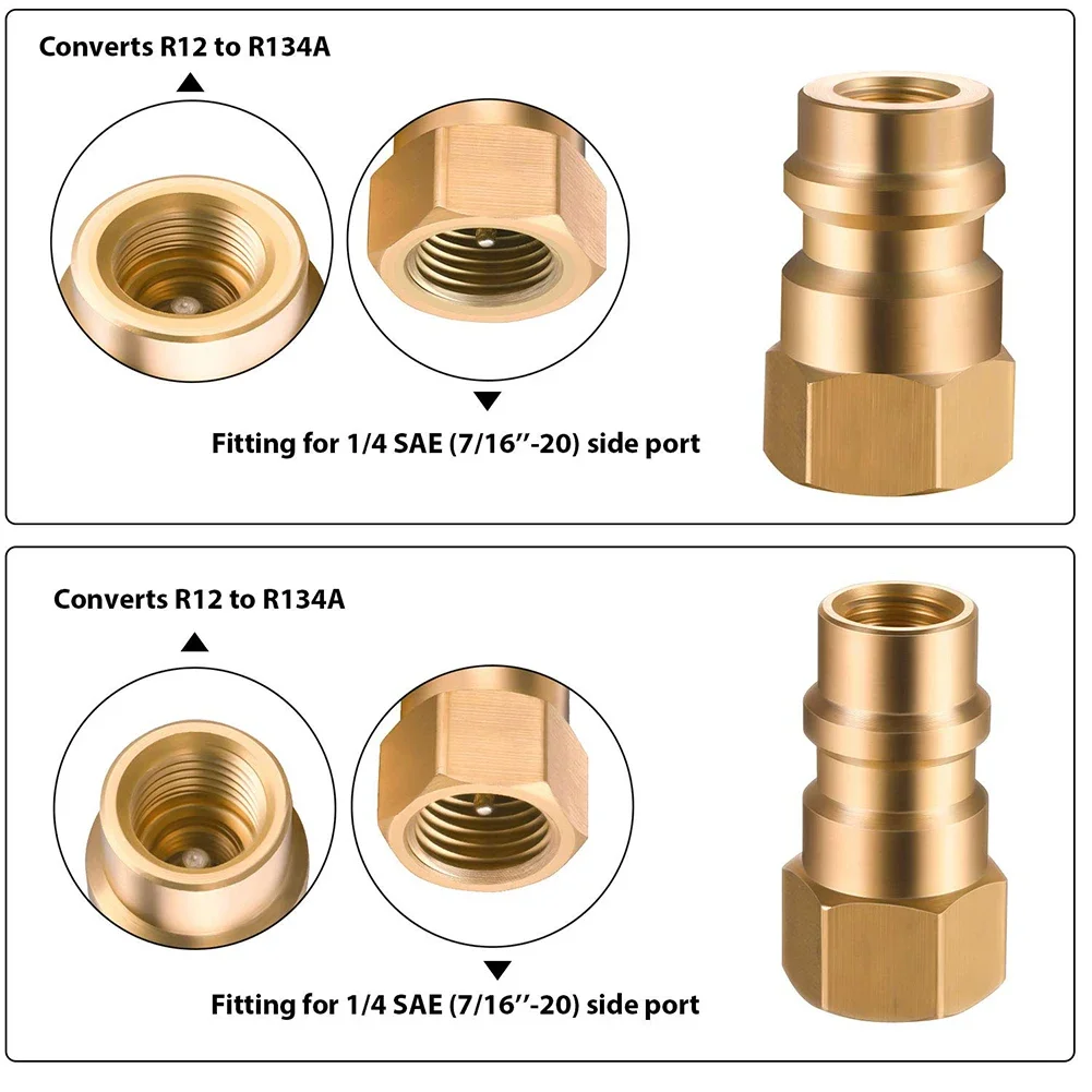1set Low-side 7/16 Inch Port+high-side 3/8 Inch Port+2 X Adapters +4 X Anti-dust Cap Converts Your R-12 To R-134a Air Conditioni
1set Low-side 7/16 Inch Port+high-side 3/8 Inch Port+2 X Adapters +4 X Anti-dust Cap Converts Your R-12 To R-134a Air Conditioni