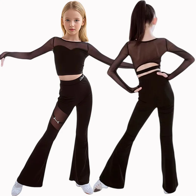 Детский тренировочный костюм для латинских танцев, костюмы для латинских танцев для девочек, брючный костюм для соревнований по латинским танцам, тренировочный костюм для ча-ча-самбы
Детский тренировочный костюм для латинских танцев, костюмы для латинских танцев для девочек, брючный костюм для соревнований по латинским танцам, тренировочный костюм для ча-ча-самбы