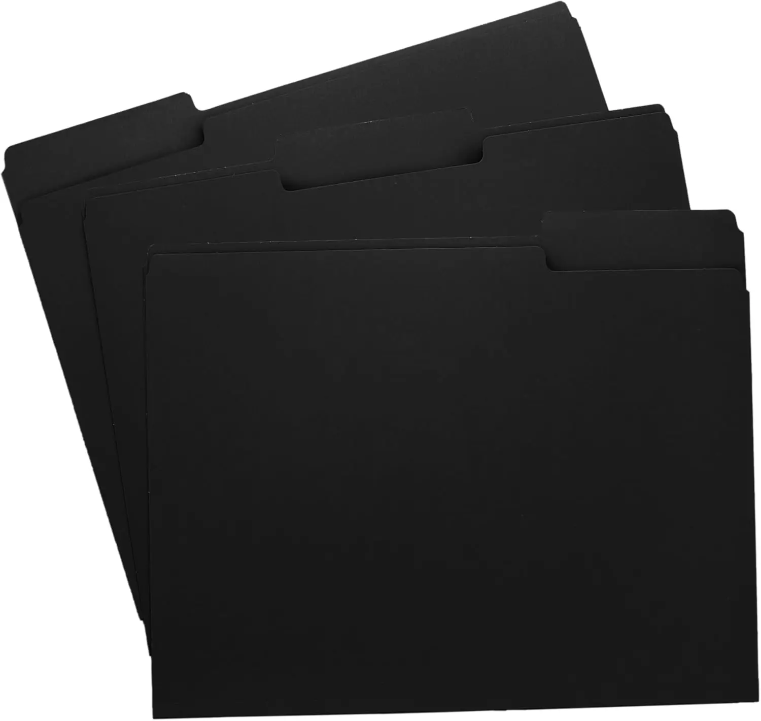 Black File Folders, 1/3-Cut Tabs, Letter Size, 12-Pack for Durable Office Filing and Document Organization
Black File Folders, 1/3-Cut Tabs, Letter Size, 12-Pack for Durable Office Filing and Document Organization