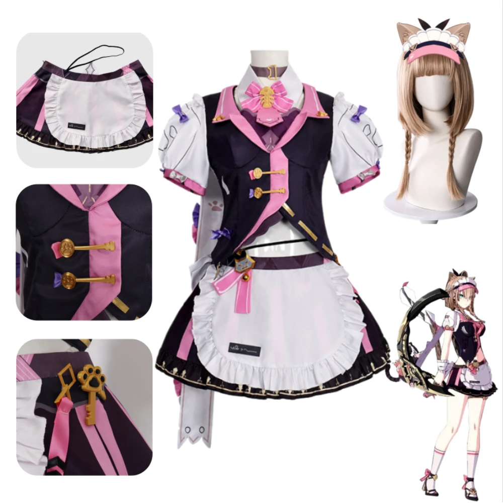 Honkai Impact 3rd Pardofelis Meowtose Macchiato Cosplay Maid Dress Full Set with Headband Adult Women Halloween Comic Con Outfit
Honkai Impact 3rd Pardofelis Meowtose Macchiato Cosplay Maid Dress Full Set with Headband Adult Women Halloween Comic Con Outfit
