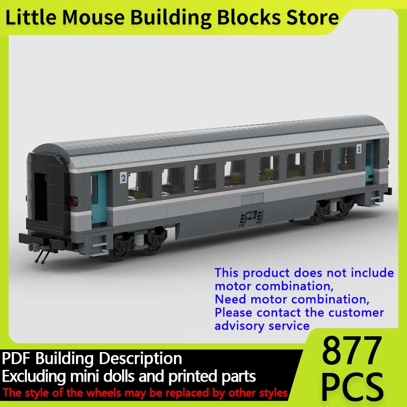 City Car Model MOC Building Bricks 8 Wide French Corail PAX Wagon Modular Technology Gifts Holiday Assemble Children Toys Suit
City Car Model MOC Building Bricks 8 Wide French Corail PAX Wagon Modular Technology Gifts Holiday Assemble Children Toys Suit