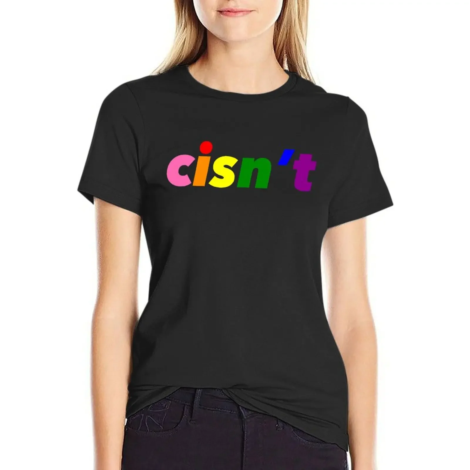 Cisn*t (Gilbert Baker Flag) T-Shirt plain Aesthetic clothing tops shirts graphic tees Women clothes
Cisn*t (Gilbert Baker Flag) T-Shirt plain Aesthetic clothing tops shirts graphic tees Women clothes
