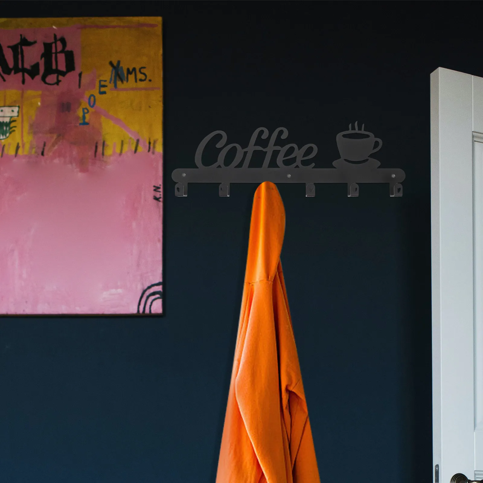 1Set Coffee Cup Holder Wall-Mounted Mug Shelf Heavy-Duty Metal Rack for Home Kitchen Office Decorative Storage
1Set Coffee Cup Holder Wall-Mounted Mug Shelf Heavy-Duty Metal Rack for Home Kitchen Office Decorative Storage