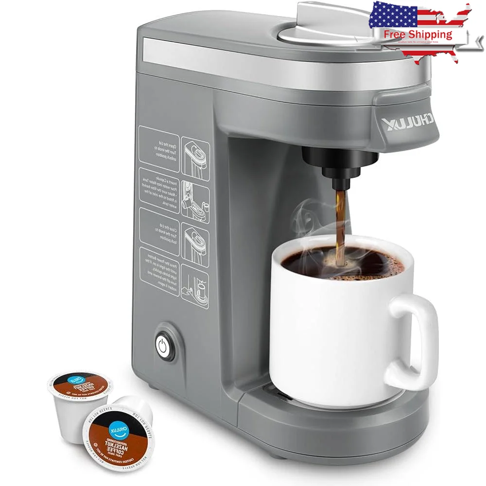 Mini Coffee Maker K Capsule Single Serve Coffee Machine Compact Lightweight Auto Shut-Off Drip Brewer Compatible with 1.0 2.0
Mini Coffee Maker K Capsule Single Serve Coffee Machine Compact Lightweight Auto Shut-Off Drip Brewer Compatible with 1.0 2.0