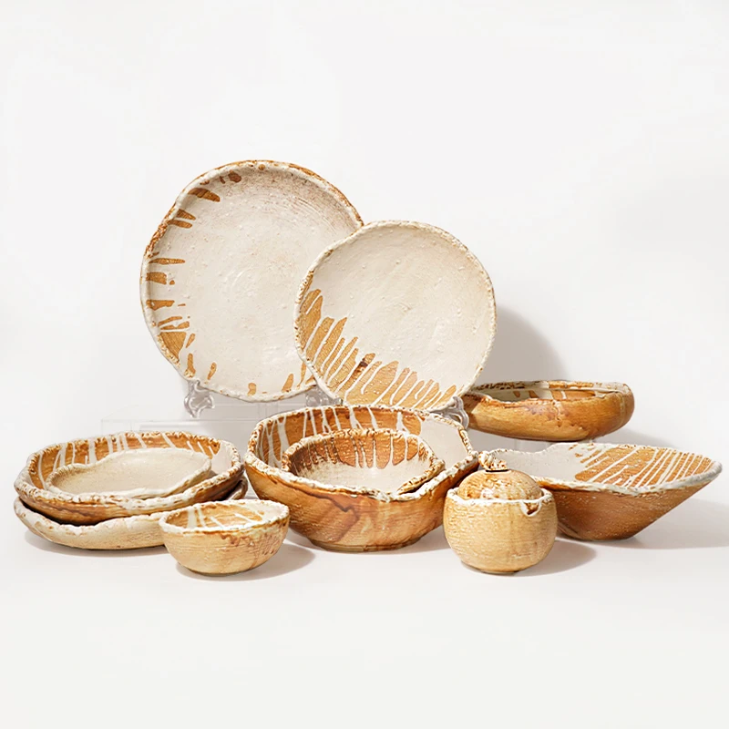 Retro Handmade Irregular round Plate Creative Personalized Restaurant Commercial Use Thunder Spirit Dish Plate Serving Dish
Retro Handmade Irregular round Plate Creative Personalized Restaurant Commercial Use Thunder Spirit Dish Plate Serving Dish
