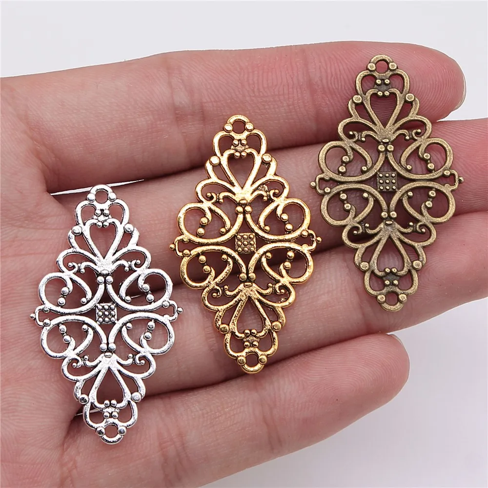 80pcs 41x25mm Filigree Connector Motif For Bracelet Making Connector Flower Charm For Jewelry Making
80pcs 41x25mm Filigree Connector Motif For Bracelet Making Connector Flower Charm For Jewelry Making