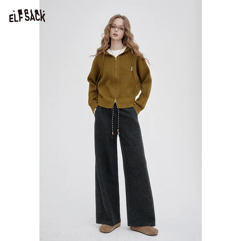 ELFSACK 2025 Winter New Arrivals Casual Loose Straight Elastic Drawstring Long Pants For Woman
ELFSACK 2025 Winter New Arrivals Casual Loose Straight Elastic Drawstring Long Pants For Woman