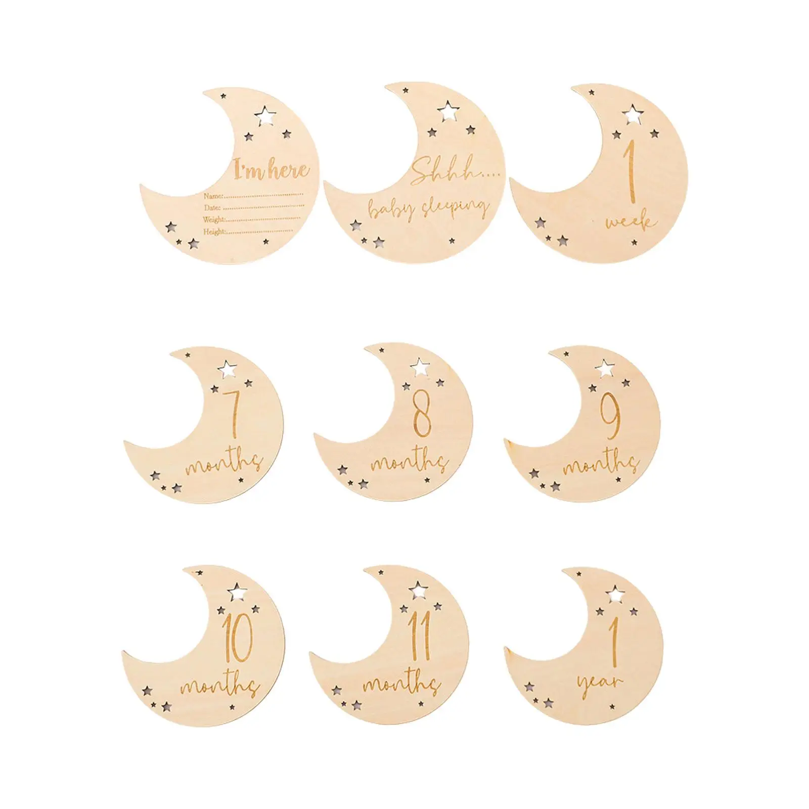 9x Baby Birth Announcement Cards Birthday Party Decoration Birthday Backdrop Wooden Milestone Photo Card for Children Baby Boys
9x Baby Birth Announcement Cards Birthday Party Decoration Birthday Backdrop Wooden Milestone Photo Card for Children Baby Boys