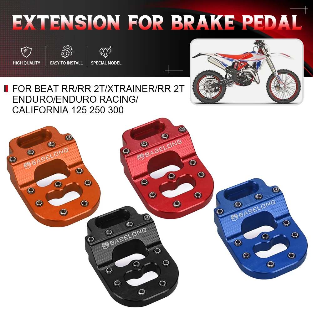 For BEAT RR/RR 2T/XTRAINER/RR 2T ENDURO/ENDURO RACING/CALIFORNIA 125 250 300 Motorcross Brake Pedal Lever Peg Pad Tip Extension
For BEAT RR/RR 2T/XTRAINER/RR 2T ENDURO/ENDURO RACING/CALIFORNIA 125 250 300 Motorcross Brake Pedal Lever Peg Pad Tip Extension