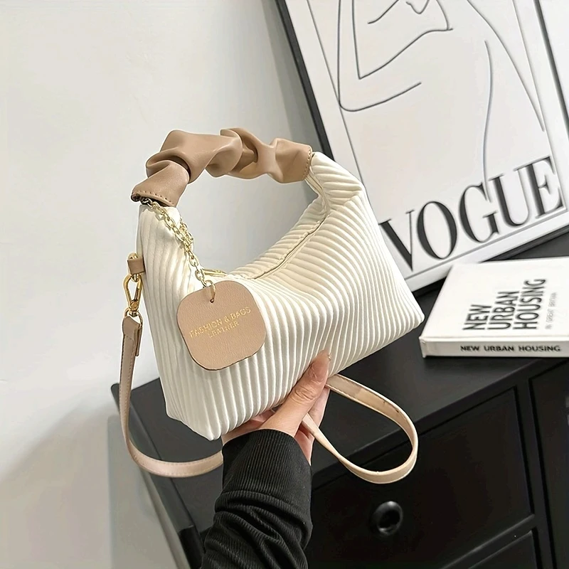 Unisex Trendy Folds Striped Handbag for Women, Versatile Square Bag
Unisex Trendy Folds Striped Handbag for Women, Versatile Square Bag